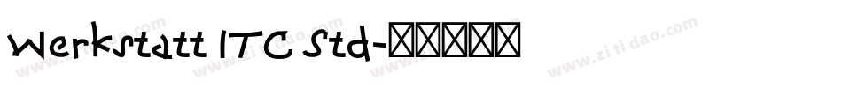 Werkstatt ITC Std字体转换